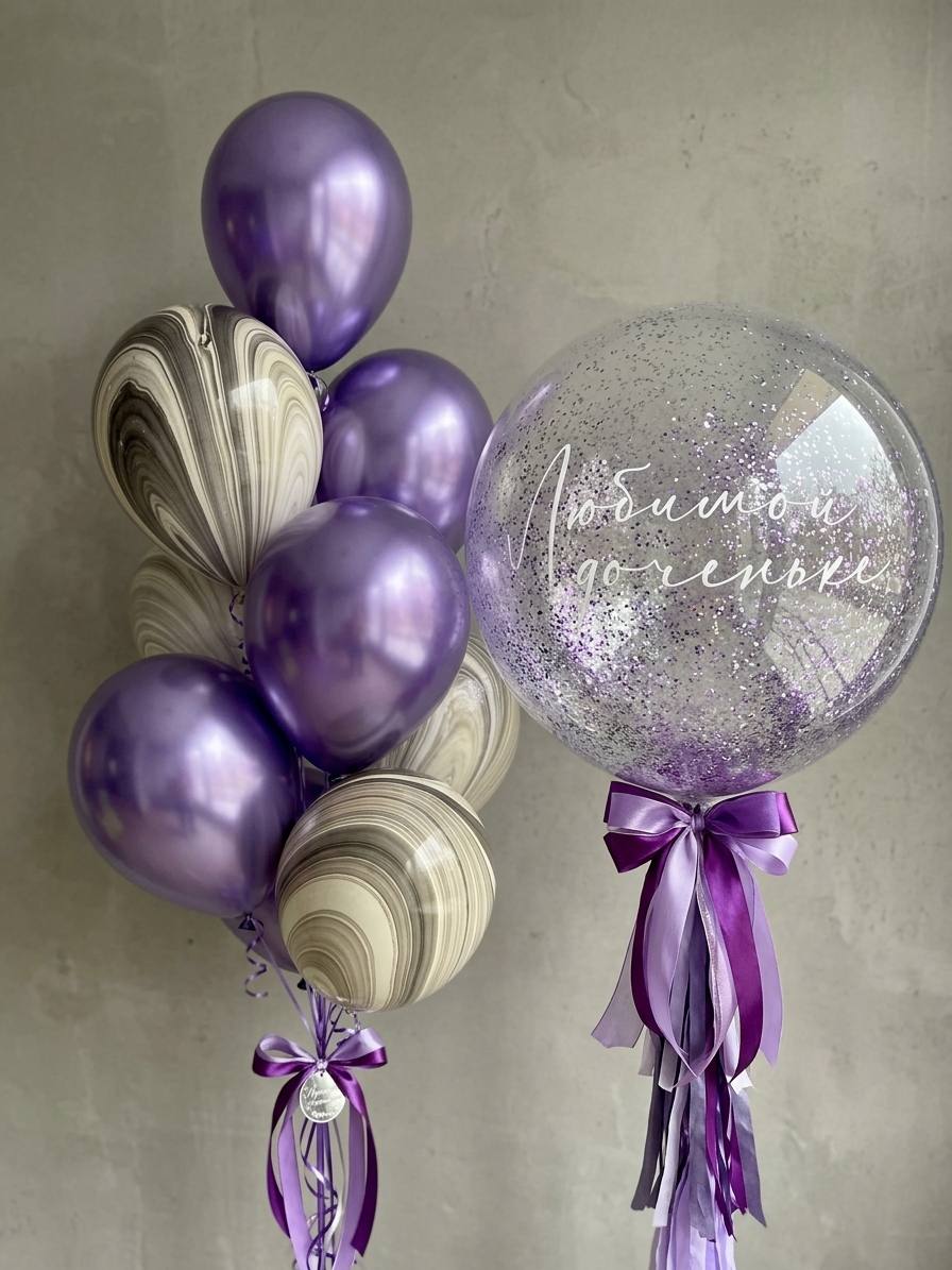 Сет шаров «Любимой доченьке»